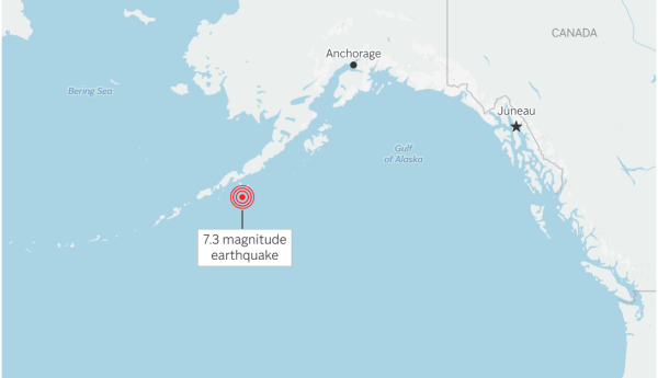 可盈配资 美国阿拉斯加地震引发局地海啸，我国沿岸不受影响